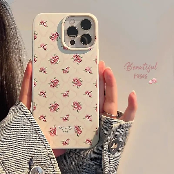 Vakkert blomstermobildeksel for iPhone 15 14 13 12 11 Pro Max XS XR 7 8 Plus SE2022 Myk silikon iPhone XS Max