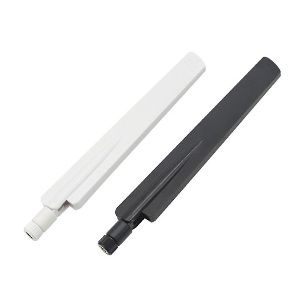 2 stk 3G 4G 5G Antenne 600-6000MHz 18dBi Gain SMA Hane for Trådløst Nettverkskort Wifi Router Høy Signal(C)
