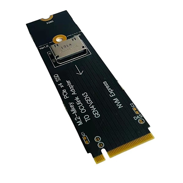 M.2 NVMe til U.2 Oculink SFF-8612 Adapter PCI-e NGFF Multifunktions Komfort Adapter Gen4