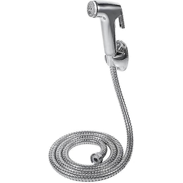 Toalett Bidet Dusj Sprøyte Slangeholder - Multifunksjonell ABS Baderom Håndholdt Toalett Bidet Dusj Sprøyte Slangeholder Veggfeste Sett (C)