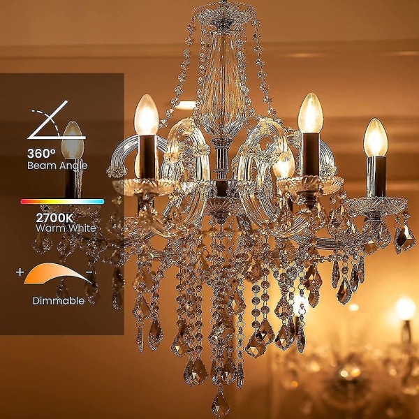 10-pakke B15d Halogenpærer, Dimmbare 42w C35 Halogen Lyspærer 42w B15d Øko Halogenpærer B15d Lyspærer Små Bajonett[C]