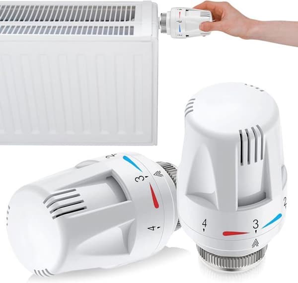 stykker - Termostatisk radiatorhode - Radiatorventil - Erstatningshode - Radiatortermostat M30 x 1,5[YJD]