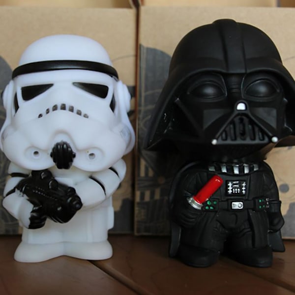 Söt Star Wars Darth Vader Stormtrooper Modell Actionfigur Leksaksbil Ornament