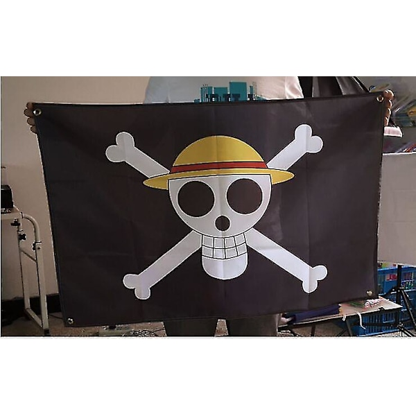 60 x 90 cm One Piece Flagga Piratflagga Straw Hat Pirates