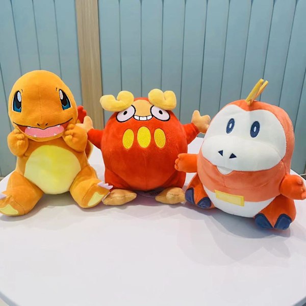 Plushleker - Espeon, Quaxly, Eevee, Emolga, Squirtle, Darumaka, Bulbasaur, Charmander Anime Figur - Myke Dyr