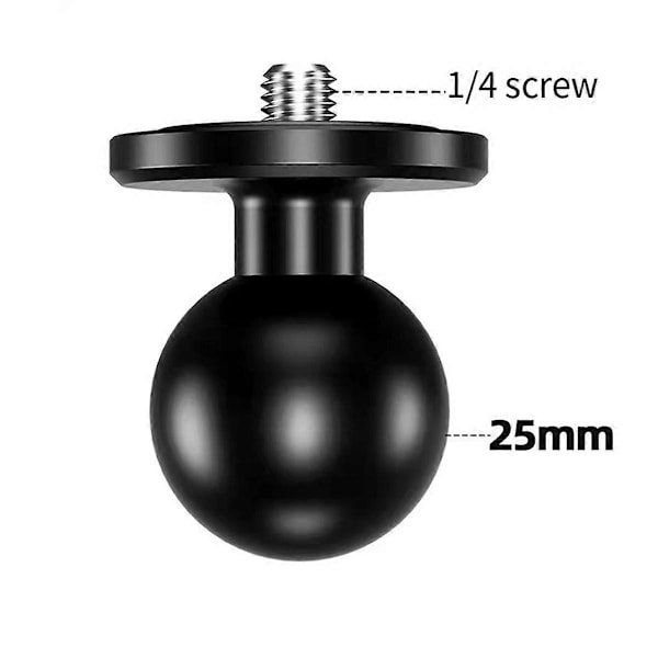 Aluminium Kuladapter 25mm Fäste Bas Motorcykel Telefonhållare Styre Action Kamera Tillbehör (C)