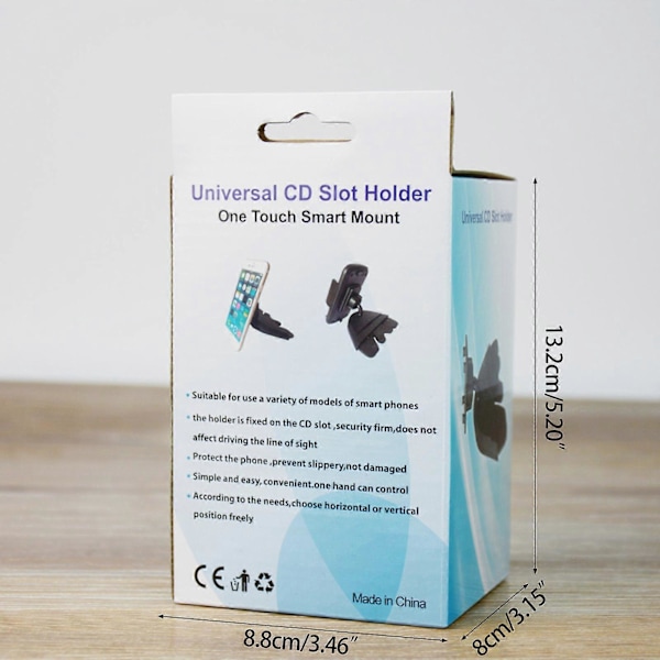 CD-sporholder for nettbrett 4-13 tommer, CD-spiller mobiltelefonstativ brakett 360
