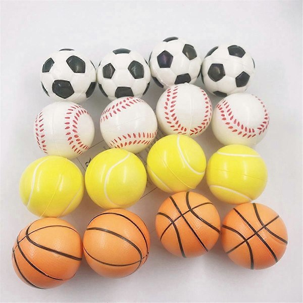 Mini Baseball Spel Barn Utomhus Tillbehör Födelsedagspresent Karneval Klasspriser Ventilera Stressboll Baseball (C)