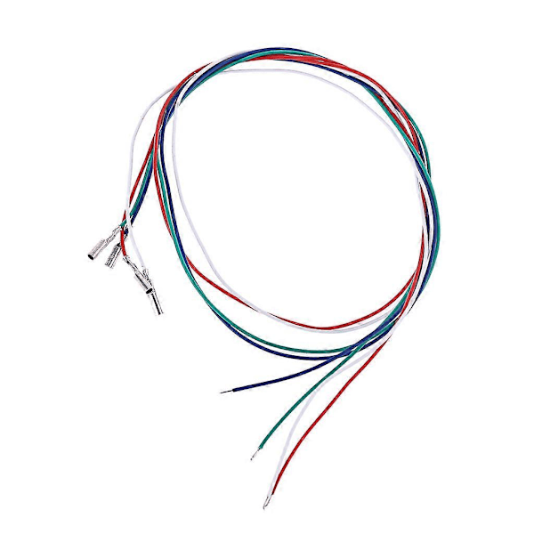 3/4 stk Universelle Patron Phono Kabel Ledninger Header Wires for Platespiller Phono Headshell Tilbehør Red white blue green