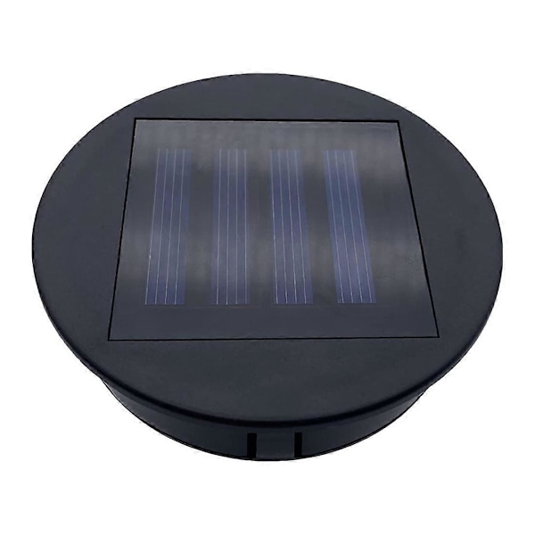 Pakke med solcellelampe udskiftningstop til lanterner, vandtætte runde solcellelanterne udskiftningstilbehør (8 cm) I6(FCC)