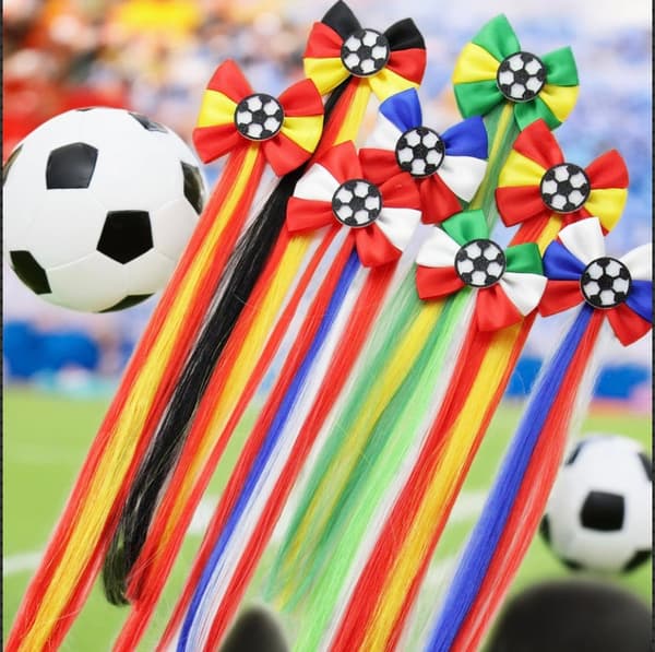 FIFA World Cup Røde og Hvide Fodboldfan Håraccessories