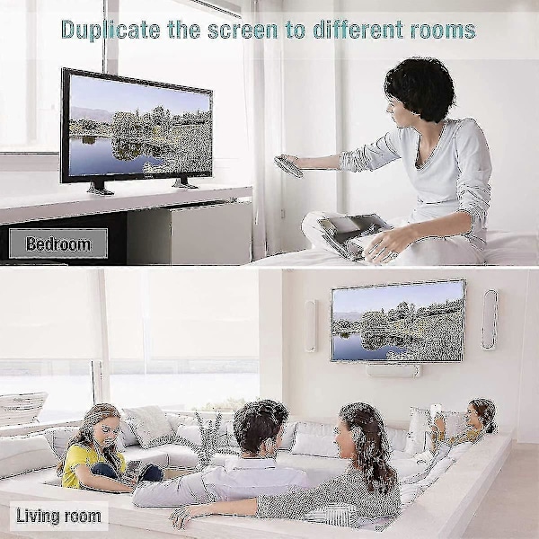 HDMI Splitter Adapter, 1080p HDMI Han til Dobbelt HDMI Hun (C)