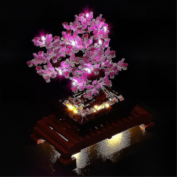 Ledbelysningskit för bonsaiträd - kompatibel med Lego 10281 byggstensmodell