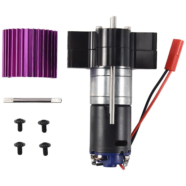 Metallväxel 370 Motor för C14 C24 B24 B36 MN D90 D99 MN99S RC Bil Uppgraderingsdelar Black