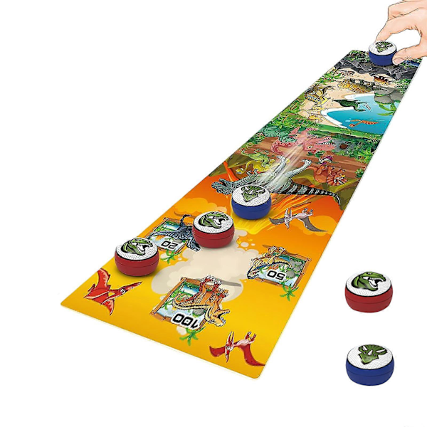 Interaktivt Bordsspel för Barn - Curling, Bowling, Fotboll & Dinosauriekul (C)