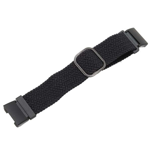 Elastisk klockarmband i nylon för Redmi Watch 2, justerbar legering, vävd sportklocka, svart[C]