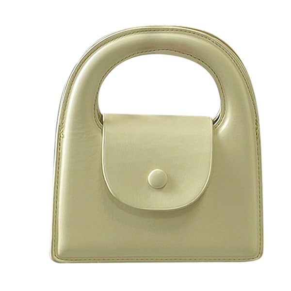 Dam Mini Handväska Liten Tote Väska PU Läder Avtagbar Kedja Rem Väska Magnetisk Design Gul Fri Storlek[C]