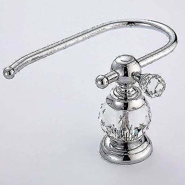Crystal Series Messing Toiletpapirholder, Poleret Krom