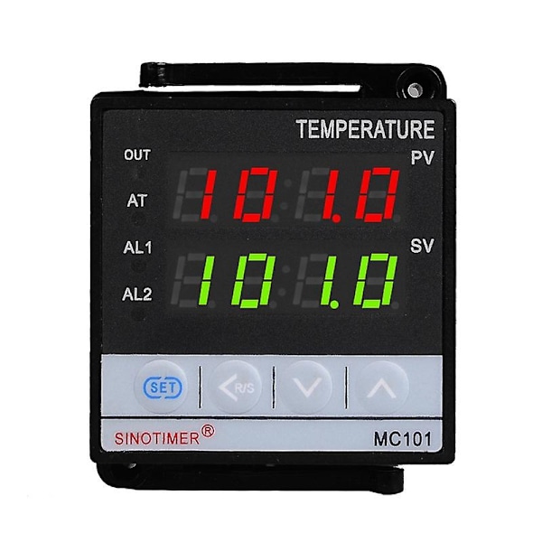 SINOTIMER MC101 Digital Display PID Temperature Controller Celsius/Fahrenheit Modes Sensor Input Tr