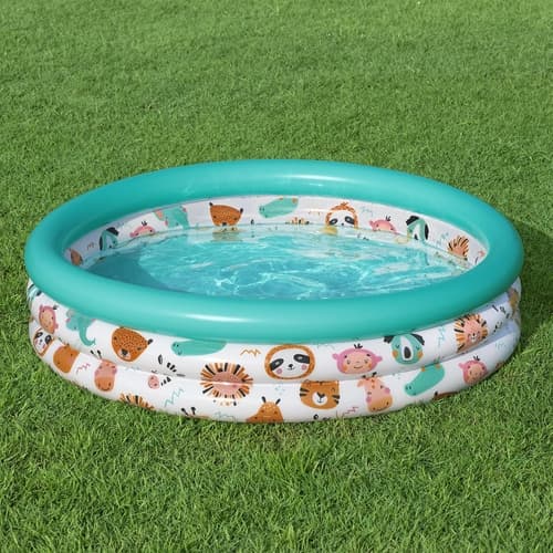 Oppustelig pool / swimmingpool til børn - 102x25cm[C] Multifärg Vinyl