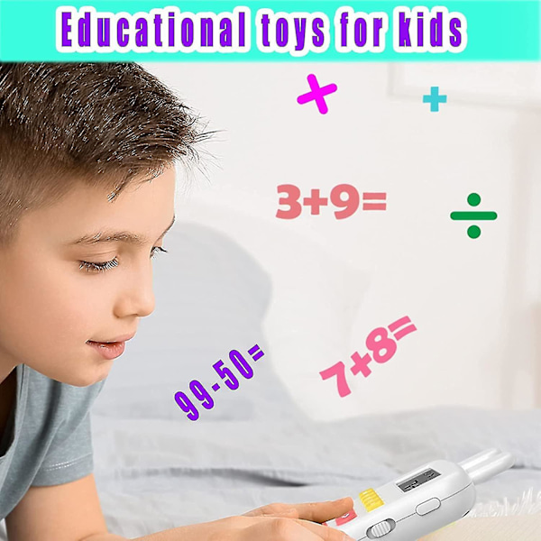 Elektroniske Matematikspil til Børn fra 4 år+, addition, subtraktion, multiplikation & division, lommeregner til børn, fødselsdagsgaver til drenge og piger