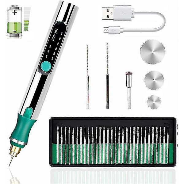 USB-ladbare graveringsmaskiner Mini elektrisk graveringspenn