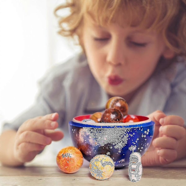 Trä Solar System Cosmos Lärande Spel Leksak Pedagogisk Modell Hem Kontors Dekoration