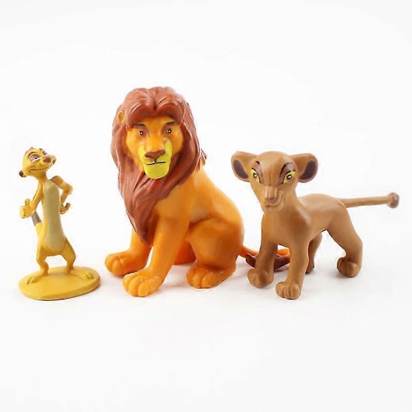 12 kpl Piirretty Leijonakuningas -vartijan kuningas Kion Simba PVC-toimintahahmot Bunga Beshte Fuli Ono -hahmot