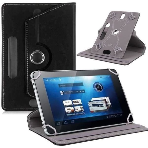 Universal roterende etui til tablets op til 10,1\" - Sort[YJD]