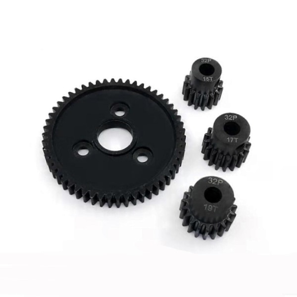 RC Bil 54T 0.8 32 Pitch Spur Gear med 15T/17T/19T Pinions Gear Set (C)