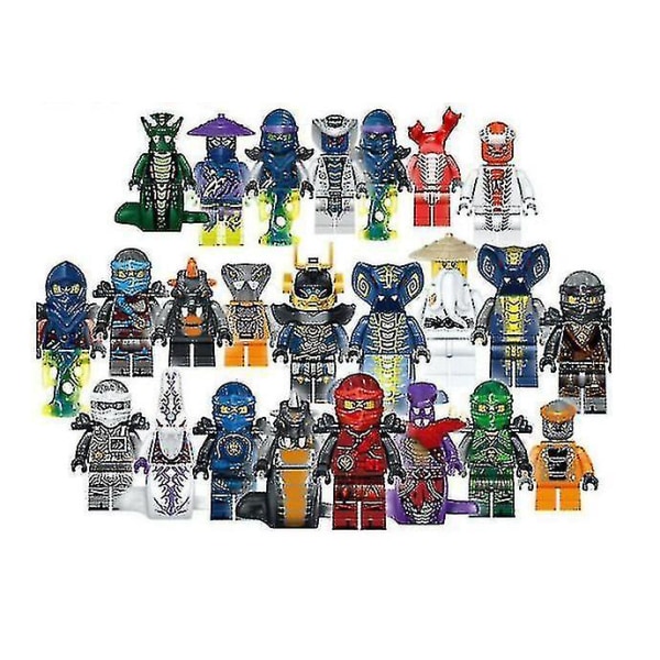 Actionleksaksfigurer Ninjago Minifigurer Set med 24st