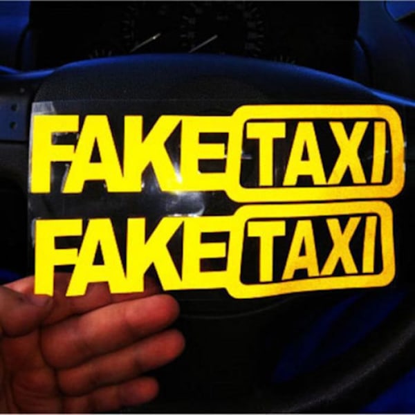 Vindrutedekorationer \"Fake Taxi\" Passar för T