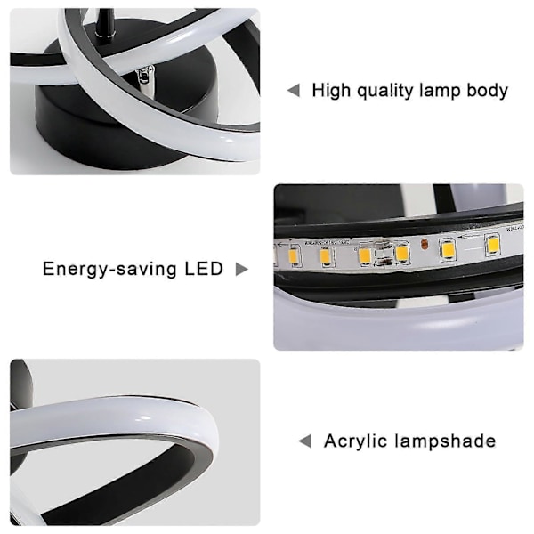 LED Taklampa - Hängande Lampor för Hall Vardagsrum Sovrum - Varmvitt Ljus 3000K