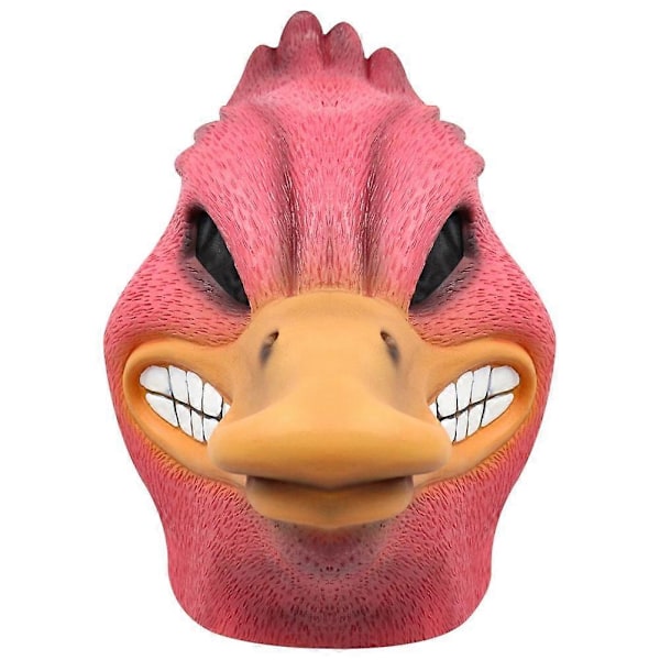2022 Arg Angry Duck Ansiktsmask Latex Rolig Cartoon Djurhuvud Ansiktsmask Halloween Party Cosplay Rekvisita Bar Dekorationer Presenter