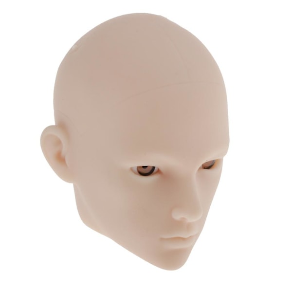 1/6 BJD Dukkehodeform uten Øyne Sminke DIY Dukker Kroppsdeler Utstyr (C)
