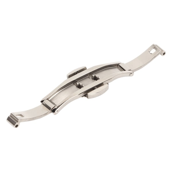 Urspänne Spänne Rostfritt Stål Hög Finish Dubbel Knapp Vikbart Spänne Armband Spänne Ersättning[C]