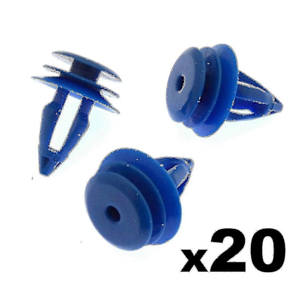 20x Plastclips för främre & bakre hjulhuslister till Land Rover Range Rover Evoque (C)