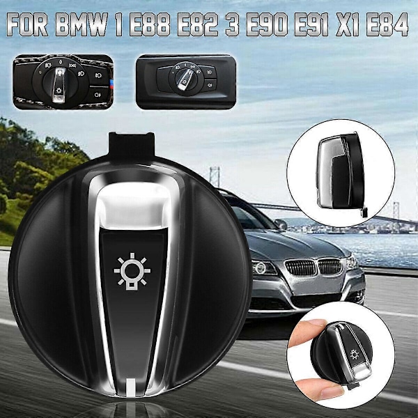 För 3-SERIEN E90 E91 LCI X1 E84 E88 E82 Front Strålkastare Växlingsknapp Rotationsknapp 9169405 61319169405