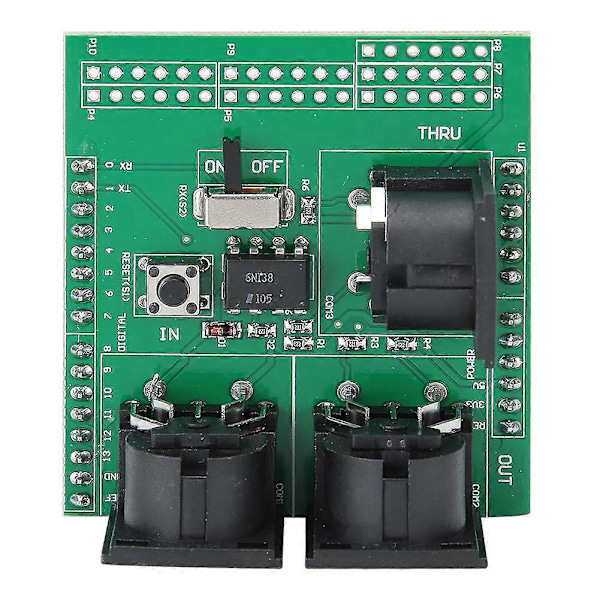 MIDI Shield Breakout Board för Arduino Digital R3 AVI PIC Interface Adapter