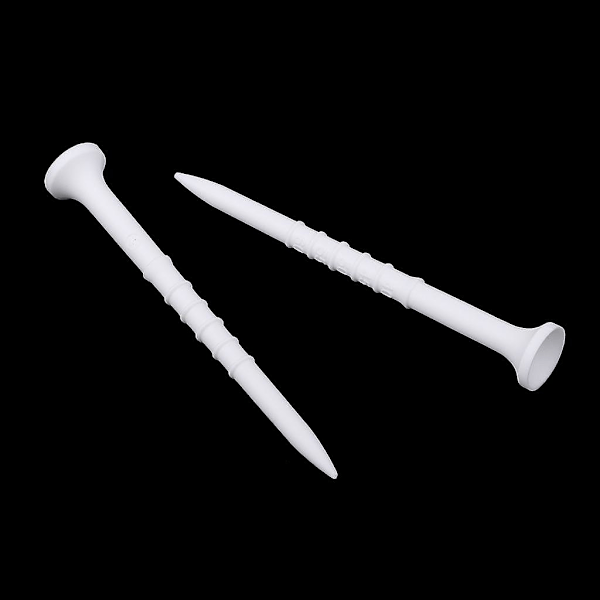 15 Stycken 8,5cm Golf Tee Plast Golf Tränings Tillbehör Vit (C)