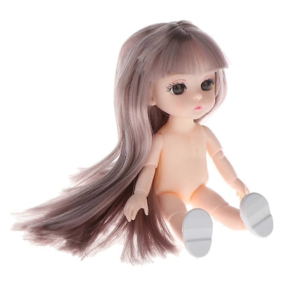 16cm BJD Dockkropp DIY Delar Vit Hud 13 Leder Flexibel Dockleksak Stil 12 (C)