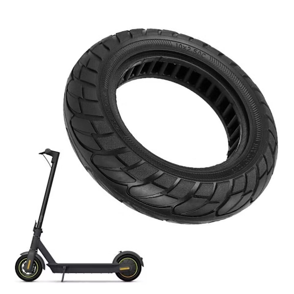 10-tums Solida Däck för Ninebot Max G30 Elscooter (C)