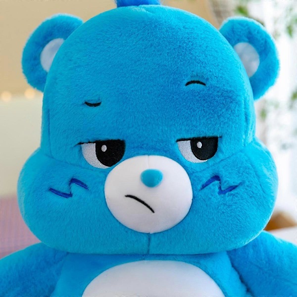 SSRGV Care Bear, Plysch Baby Nallebjörn Fylld Djurleksak för Barn, Mjuka Nallar Lämpliga för Flickor och Pojkar i Åldern 3 År (Blå)
