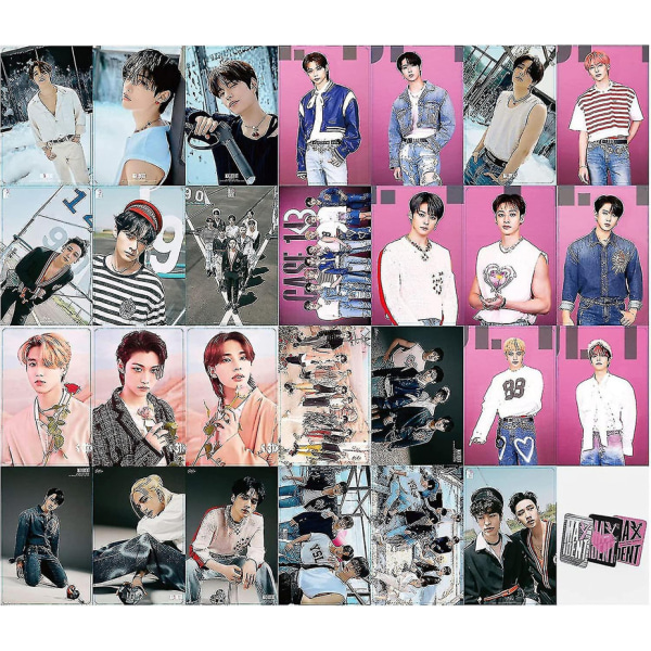 Stray Kids Maxident 55 st Fotokort Kpop Merchandise Lomo Set Present till Fans Festdekorationer
