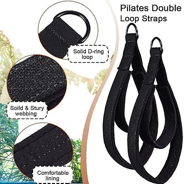 Dubbla Loop Pilates-band för Reformer och annan träningsutrustning