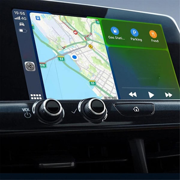 2 i 1 CarPlay Box Android Auto Trådløs CarPlay Konverter Bil Android Smart Box Trådløs Adapter C