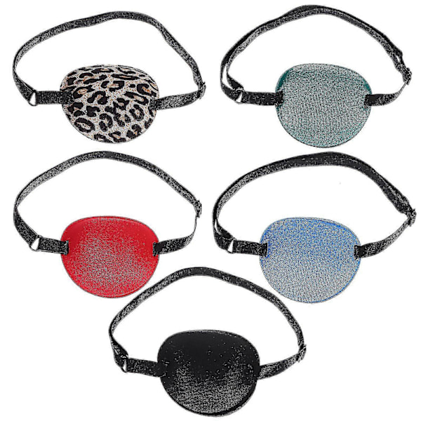 10 st Enkla Ögonmasker Vuxna Justerbara Elastiska Ögonlappar Amblyopi Skelning Ögonmask Blindfold Skydd (C)