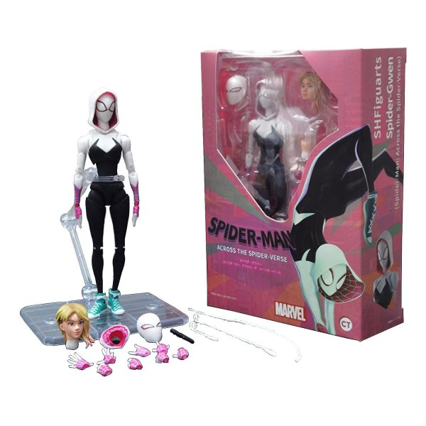 Shf Spider-man Across The Spider-vers Spider-gwen Gwen Stacy Actionfigur Ny[HK] L 1610