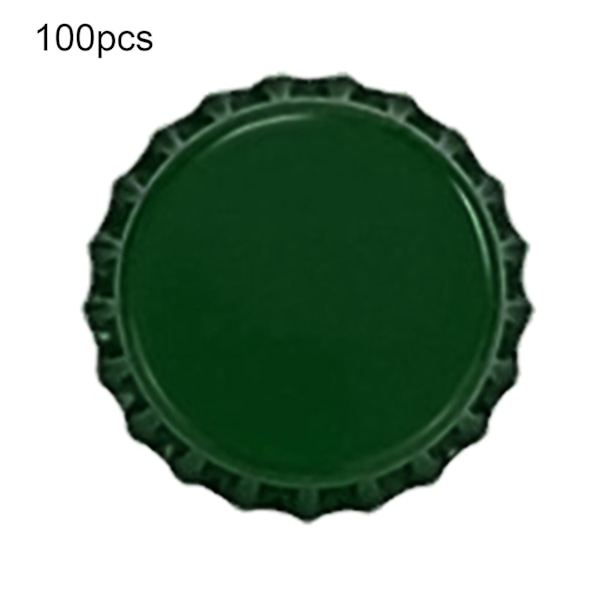 100 st Flaskkorkar Robust Konstruktion Anti-deformering Tennplåt Mini Öl Drycker Korkar För Hem[C] Golden