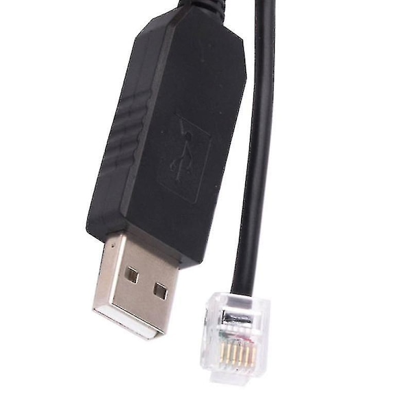 Usb til Rj11 Rj12 6p4c adapter seriell kontrollkabel Eqmod-kabel for - montering PC for håndkontrollkabel